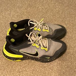 Nike Alpha Huarache ELT 3 Turf Light Smoke Grey Volt Green CK0748-023 Size 7